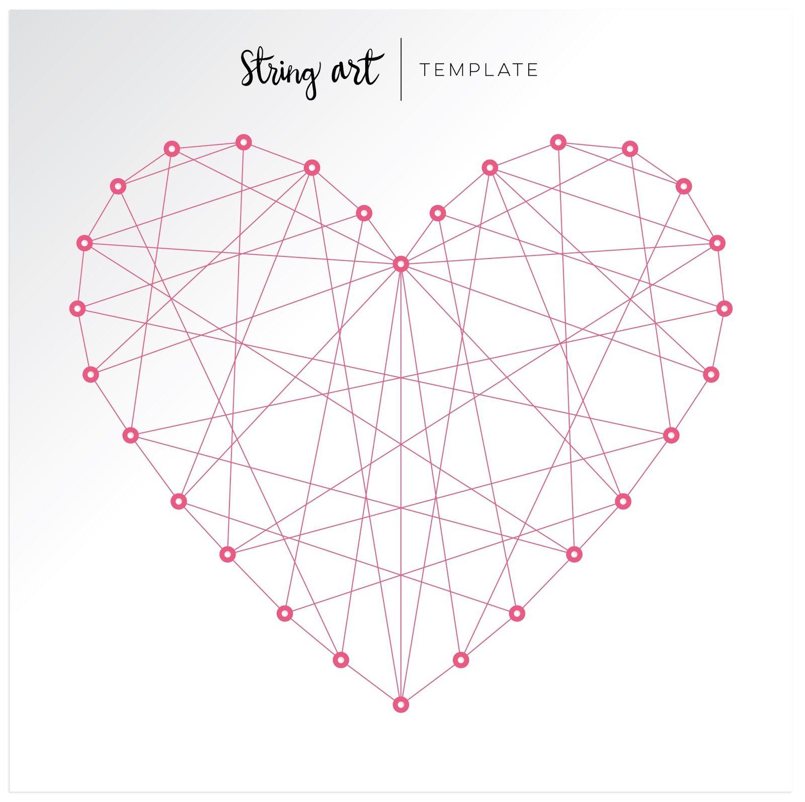 Three String of Hearts Logo - Colorful & Happy Layout | Craft ideas | String Art, String art ...