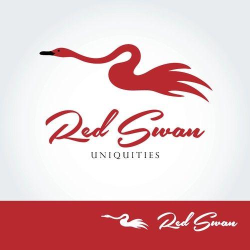red swan in circle logo