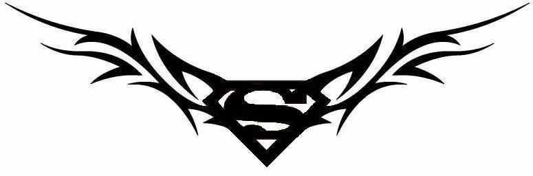 Tribal Superman Logo - Thinking of this across my lower back with the initials RBS