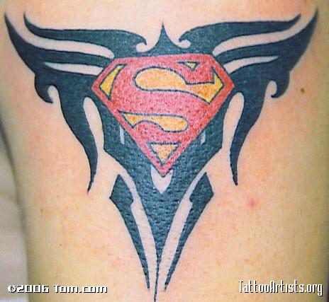 Tribal Superman Logo - 100+ Wonderful Superman Tattoos