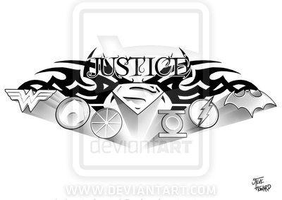 Tribal Superman Logo - Justice Tribal And Superman Logo Tattoo Design » Tattoo Ideas