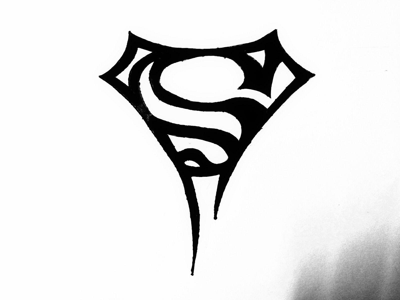 Tribal Superman Logo - Superman Logo | Tattoo Ideas | Tattoos, Tattoo drawings, Tribal tattoos