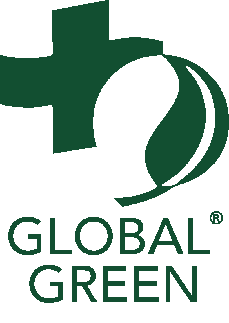 Transparent Green Logo - Global Green - Helping the people, the places, the planet in need.