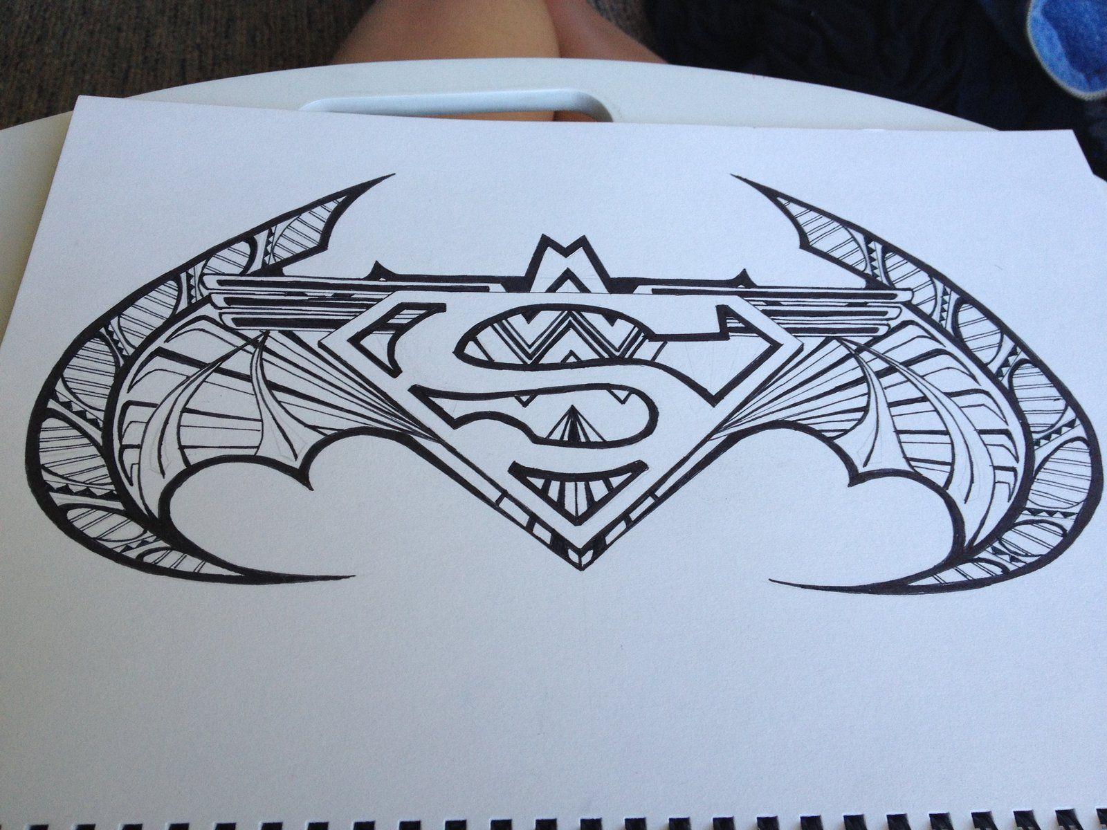 Tribal Superman Logo - Tribal Superma on Cool Simple Drawing Designs How To Draw Superman ...