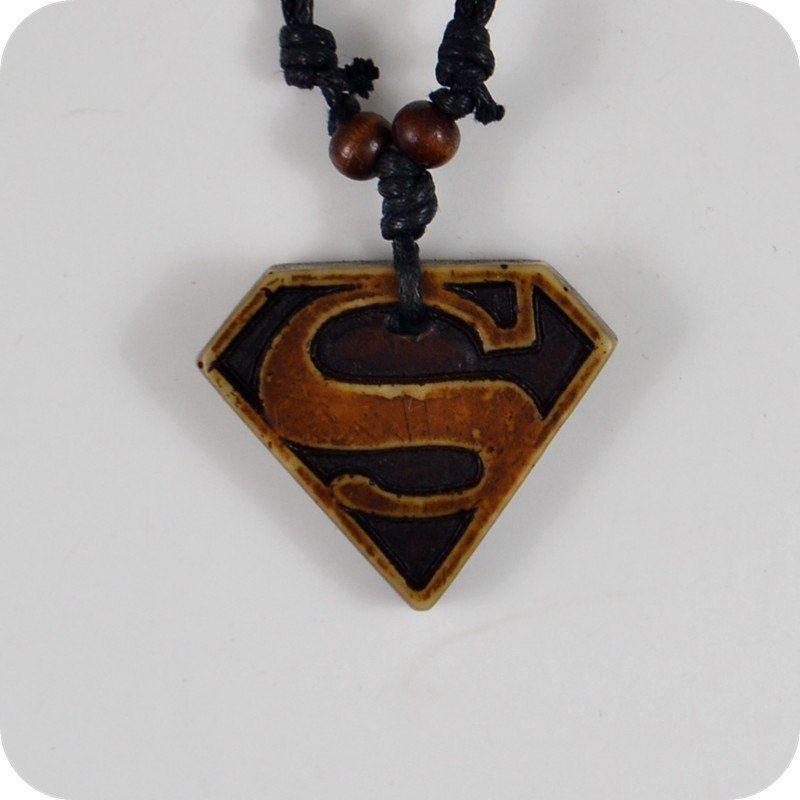 Tribal Superman Logo - Superman logo Resin Pendant Necklaces Amulet Lucky Gift Cool Tribal ...