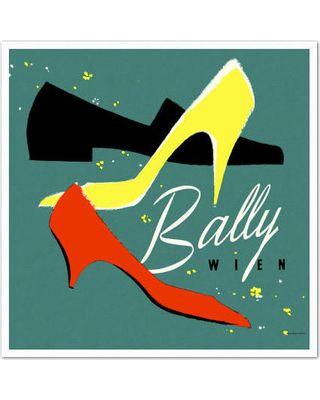 Bally Fashion Logo - Spectacular Sales for Bally Shoes Mid Century Vintage Fashion Poster ...