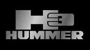Hummer H3 Logo - New Hummer H3 Logo & Word Black Stainless Steel License Plate