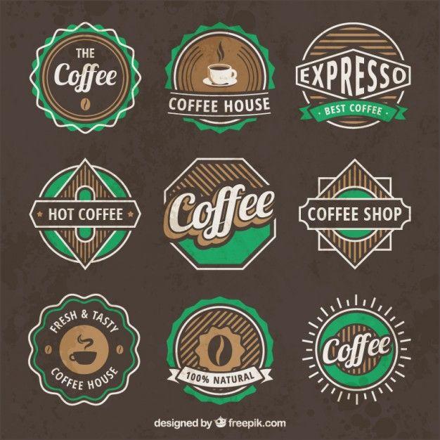 Vintage Coffee Logo - Vintage coffee logos Vector