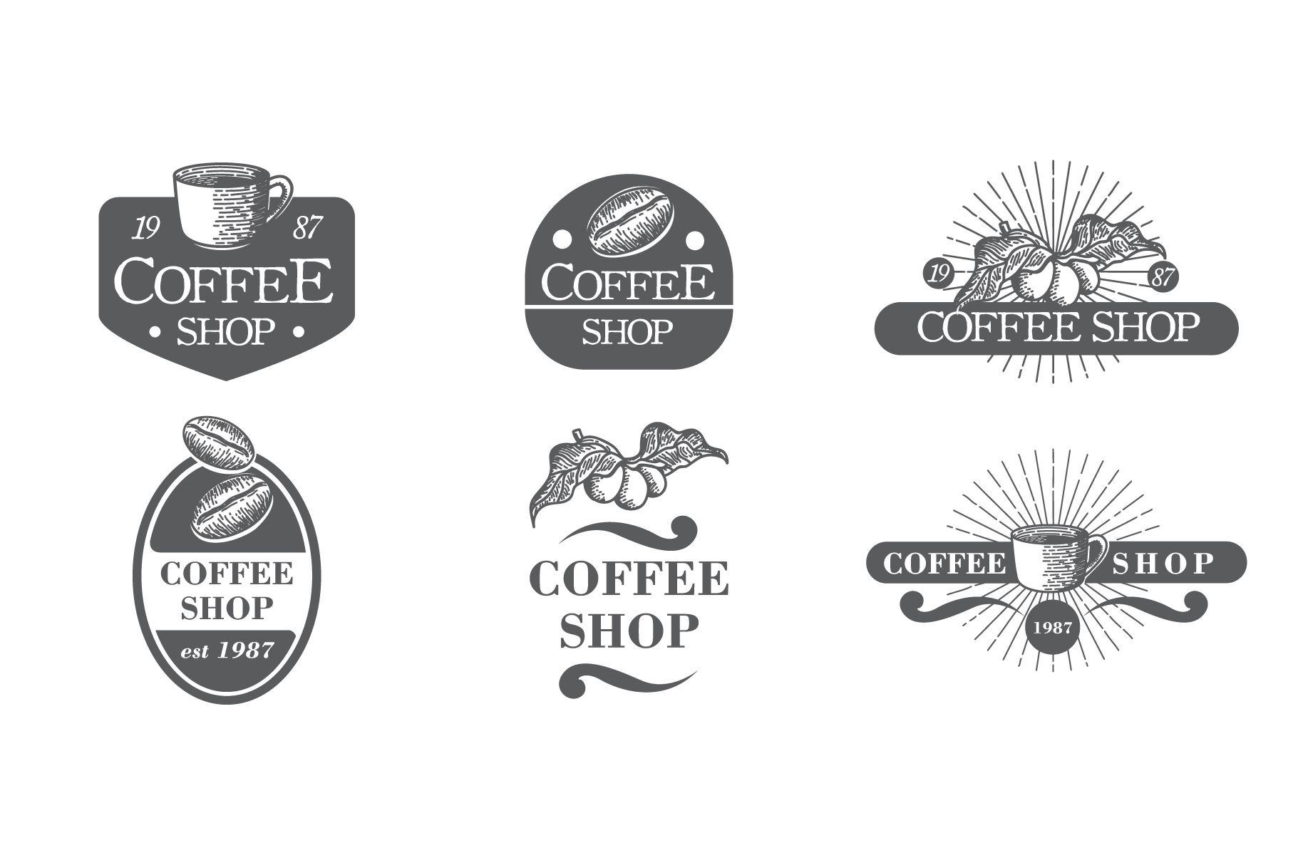 Vintage Coffee Shop Logo - 12 Vintage Coffee Logos & Badges – MakiPlace