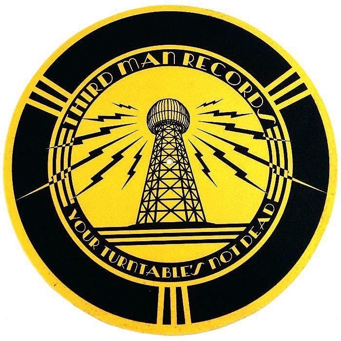 Black and Yellow Man Logo - THIRD MAN RECORDS Third Man Records Tower Logo Slipmat single