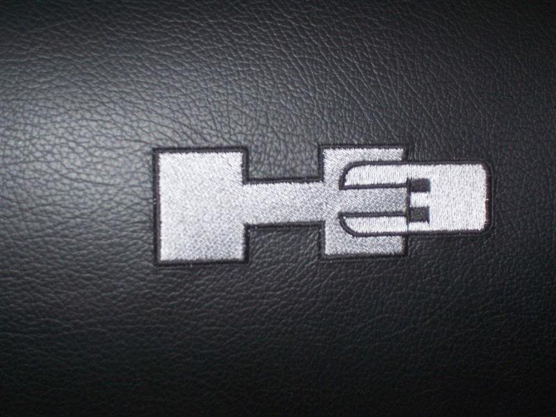 Hummer H3 Logo - Katzkin H3 Logo Embroidery