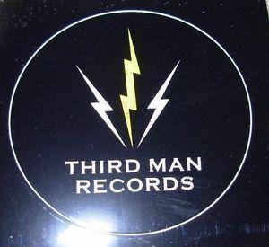 Black and Yellow Man Logo - THIRD MAN RECORDS Black Yellow Sticker Lightning 3 Logo New Stripes