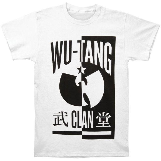 Ying Yang Bird Logo - Wu Tang Clan Men's B&w Yin Yang Bird T Shirt Medium White Rockabilia