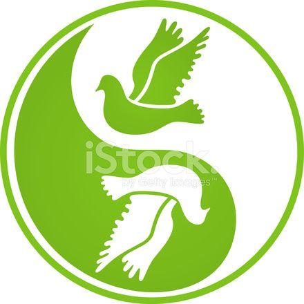 Ying Yang Bird Logo - Yin Yang Birds Stock Vector