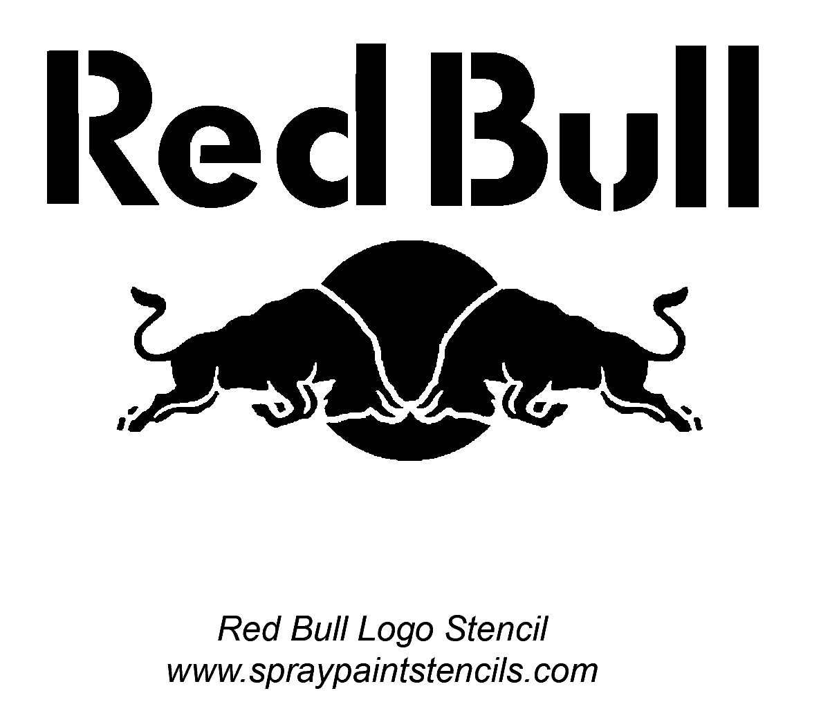 Black White and Red Bull Logo LogoDix