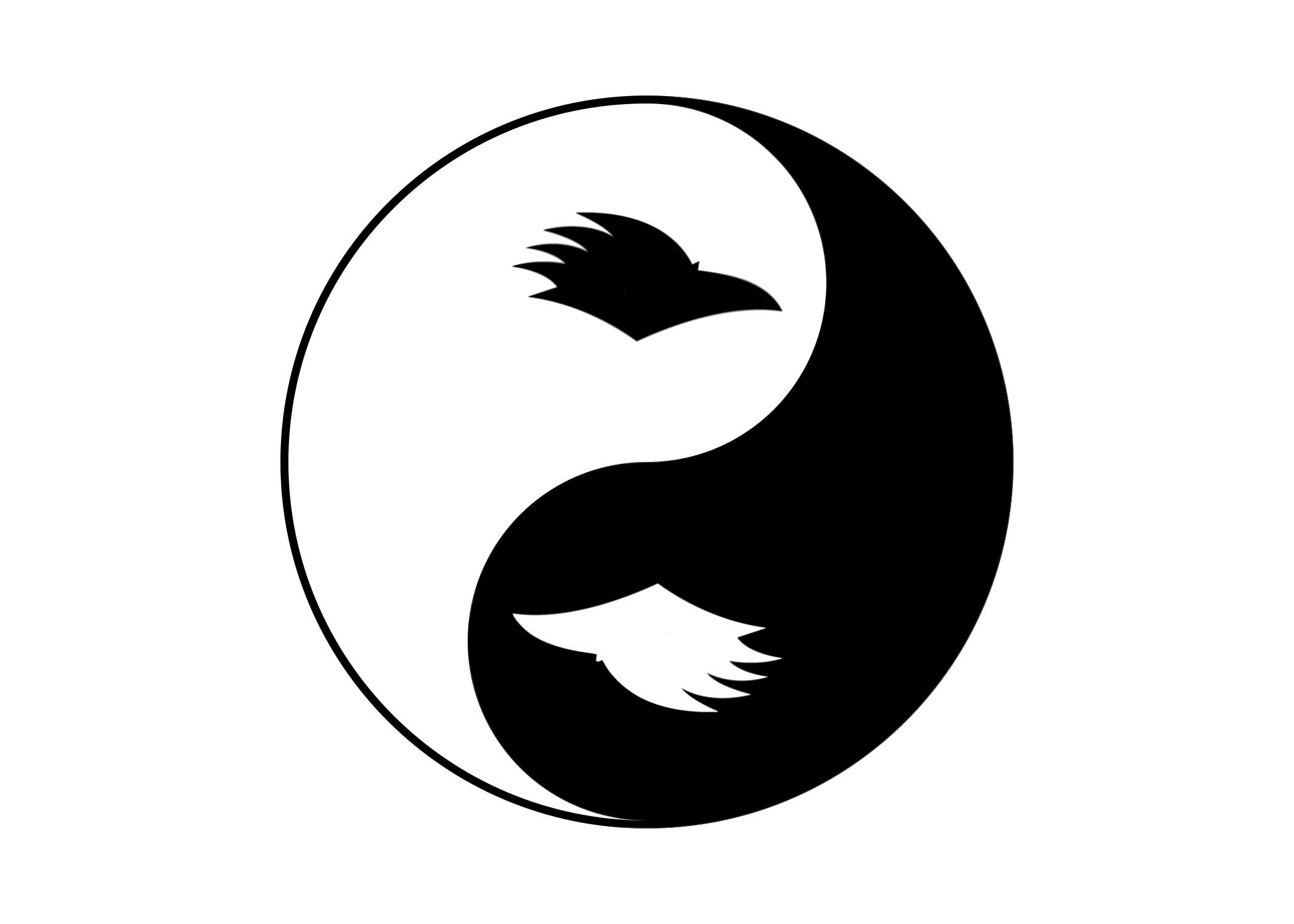 Ying Yang Bird Logo - Education's yin and yang