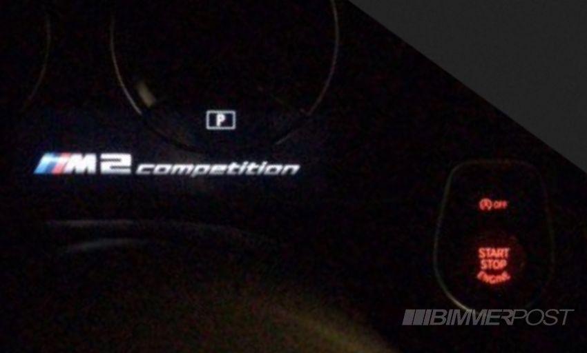 BMW M2 Logo - New M2 Competition picture: instrument panel logo + red start/stop ...