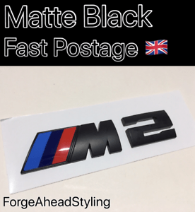 BMW M2 Logo - BMW M2 Matte Black Boot Badge Set Emblem Rear | eBay