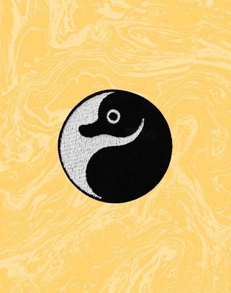 Ying Yang Bird Logo - Yin Yang Platypus Iron On Patch