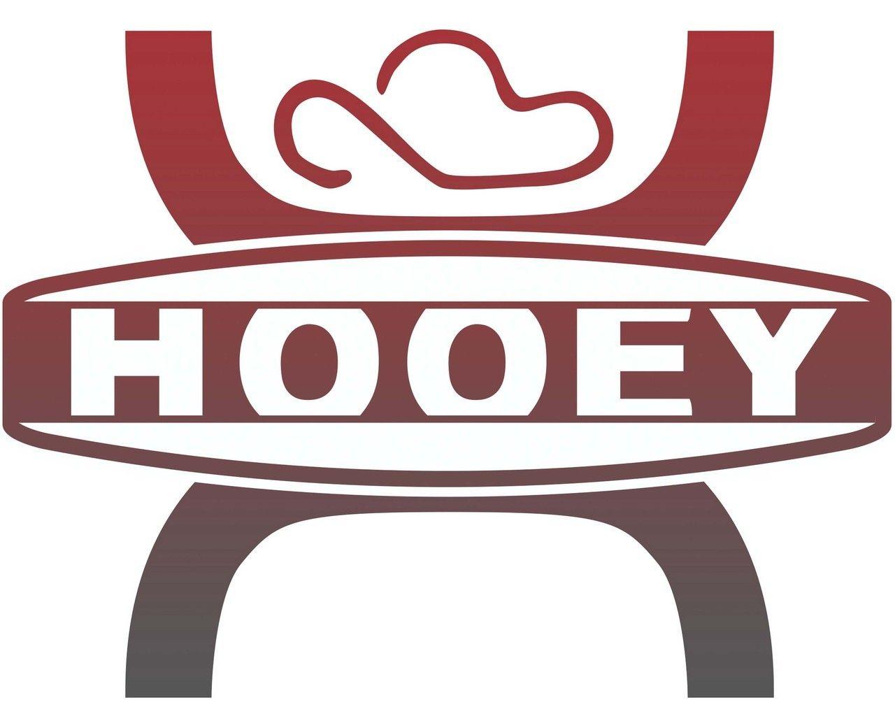 Hooey Logo - Large Hooey Red and Black Sticker - Hooey Online Store