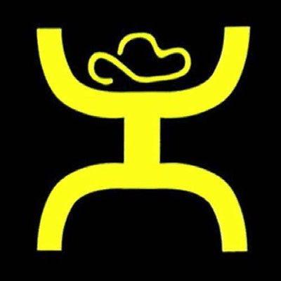 Hooey Logo - HOOey Hands Up Neon Yellow Small & Large Sticker