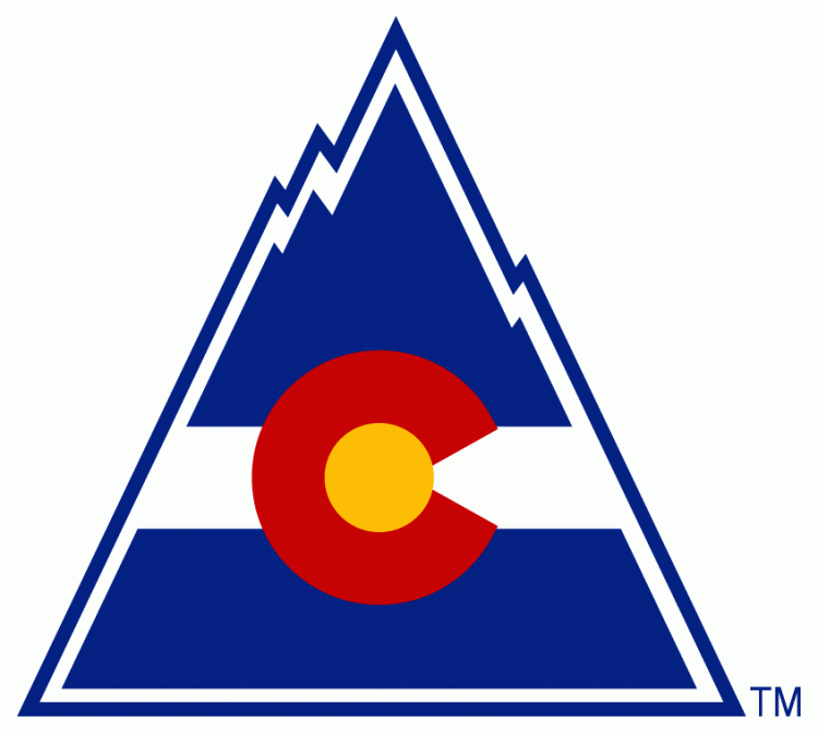 Colorado Mountain Logo - Colorado Rockies Primary Logo (1977) - Colorado state flag drawn ...