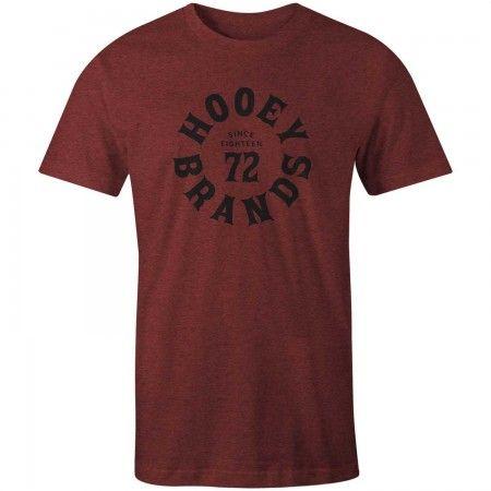 Hooey Logo - Hooey Mens Short Sleeve Logo T Shirt Red