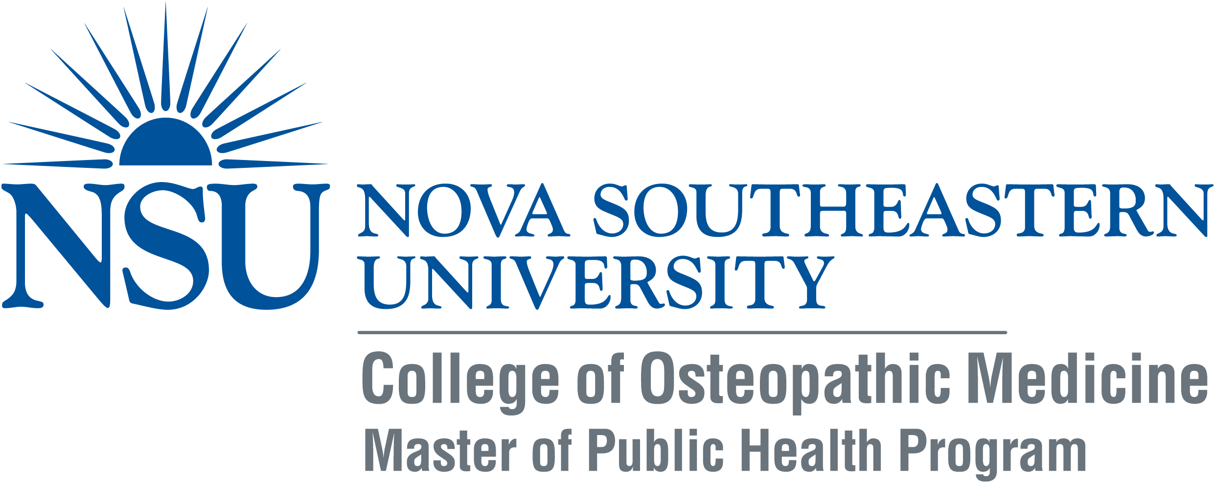 Nova Southeastern University Logo - Nova Southeastern University on Education for Public Health