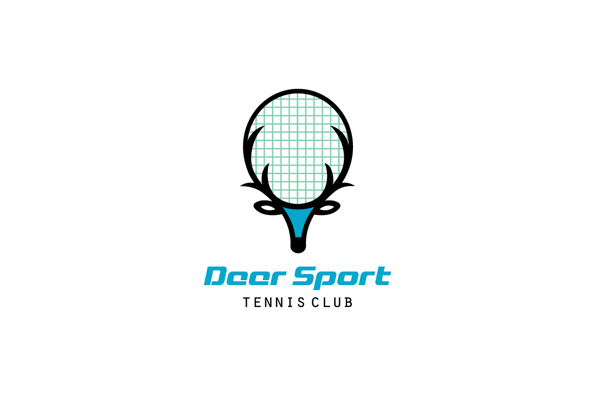 Tennis Racket Logo - Deer Sport—Tennis Racket Logo Design