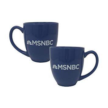 MSNBC Logo - Amazon.com: Official MSNBC Logo 14.5 Oz Ceramic Blue Mug: Kitchen ...