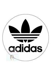 White Adidas Originals Logo - ADIDAS ORIGINALS LOGO CAKE TOPPERS CAKE DECORATION