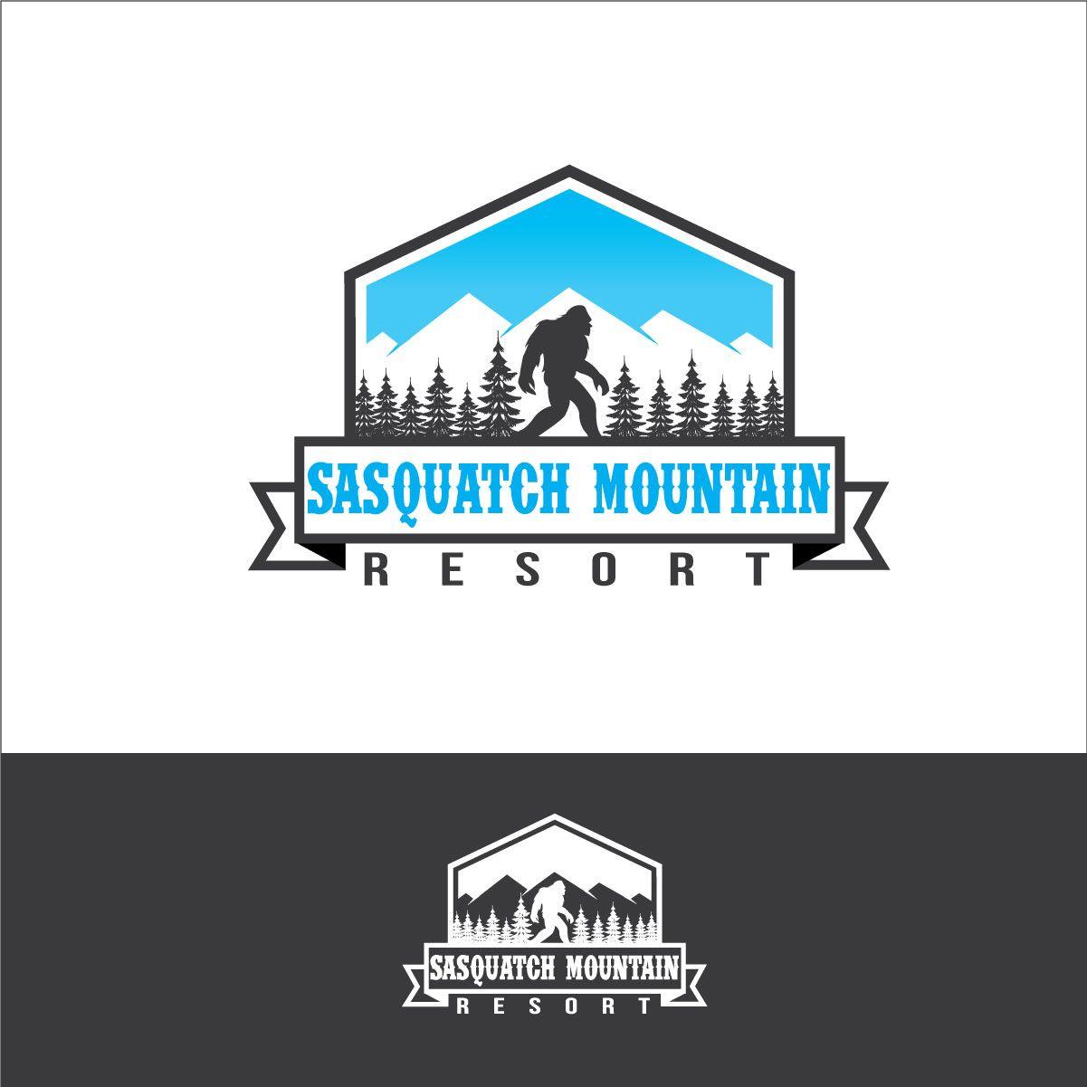 Sasquach Logo - Playful, Bold, Hotel Logo Design for Sasquatch Mountain Resort by ...