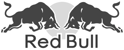 Black White and Red Bull Logo - Red Black And White Logo Png Images