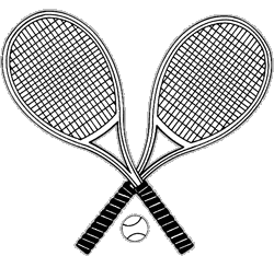 Tennis Racket Logo - Picture of Crossed Tennis Rackets