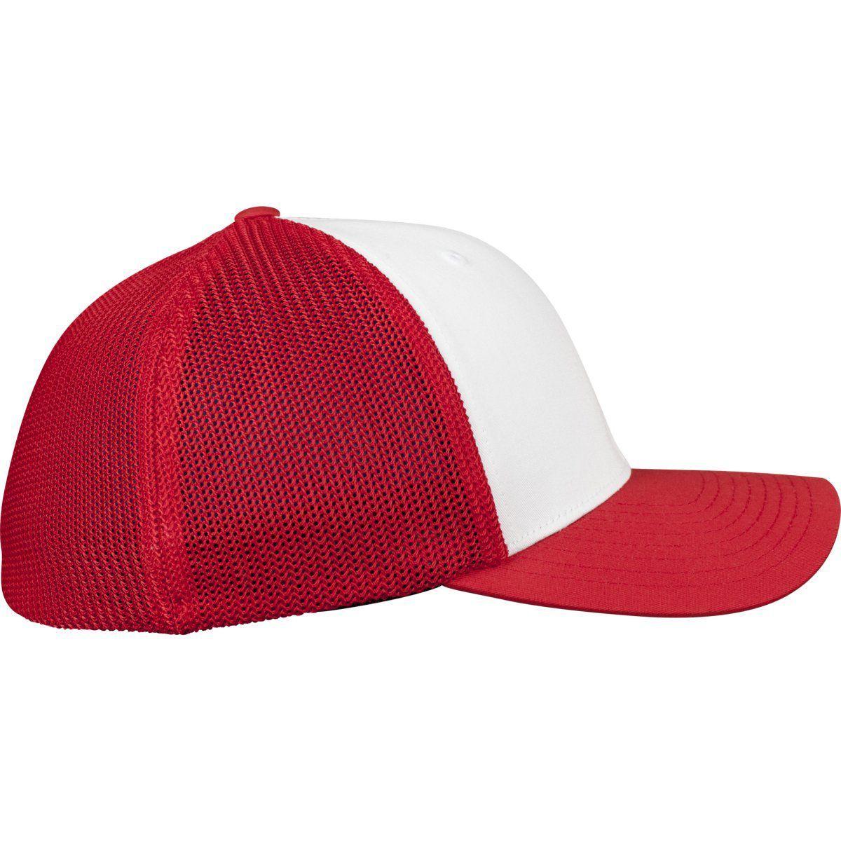 White Red L Logo - Buy Flexfit Mesh Trucker Stretchable Cap - white / red - L/XL - Incl ...