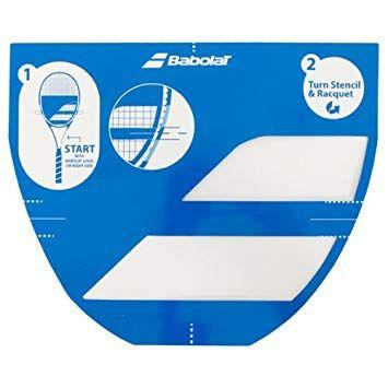 Tennis Racket Logo - Babolat Tennis Racket String Stencil Logo: Amazon.co.uk: Sports ...