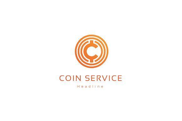 Coin Logo - Coin service company logo. Logo Templates Creative Market