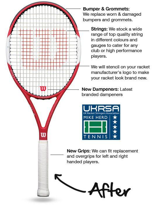 Tennis Racket Logo - Tennis Racket Restringing - Mike Herd Tennis