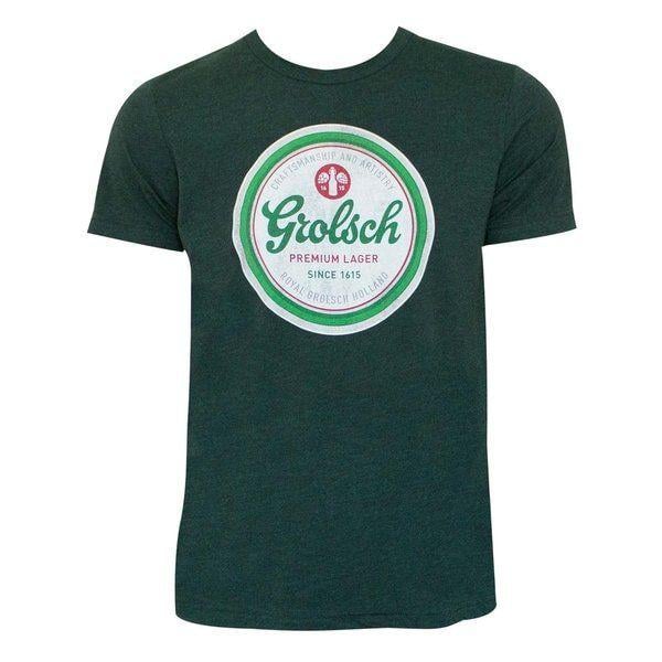 Grolsch Logo - Shop Grolsch Beer Cap Logo Green Tee Shirt - Free Shipping On Orders ...