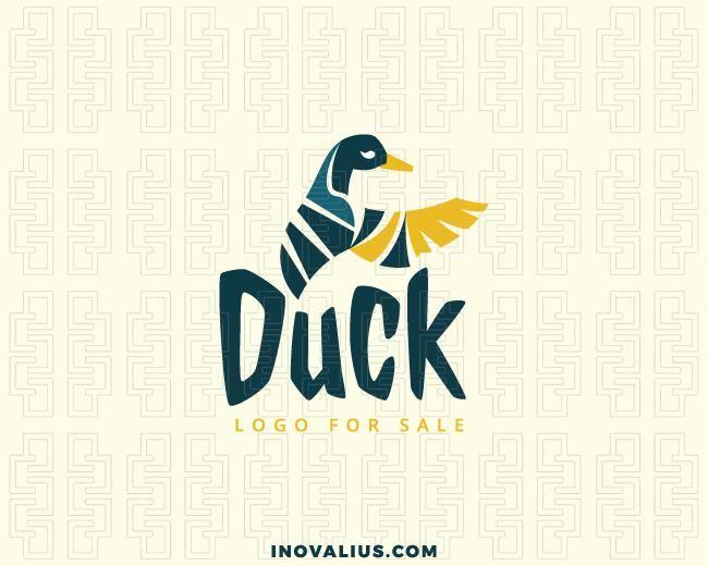 Blue and Yellow Company Logo - Duck Company Logo For Sale | Inovalius