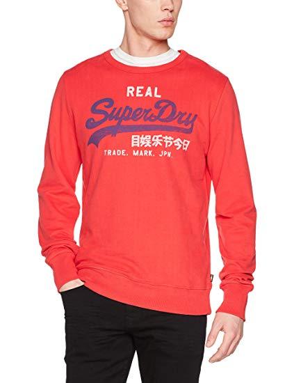 Red Mark Clothing Logo - Superdry Sweatshirt M20015HQ PF4 Vintage Logo Duo at Amazon Men's ...