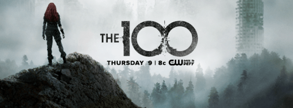 The 100 CW Logo - The 100: Season Three Ratings - canceled TV shows - TV Series Finale