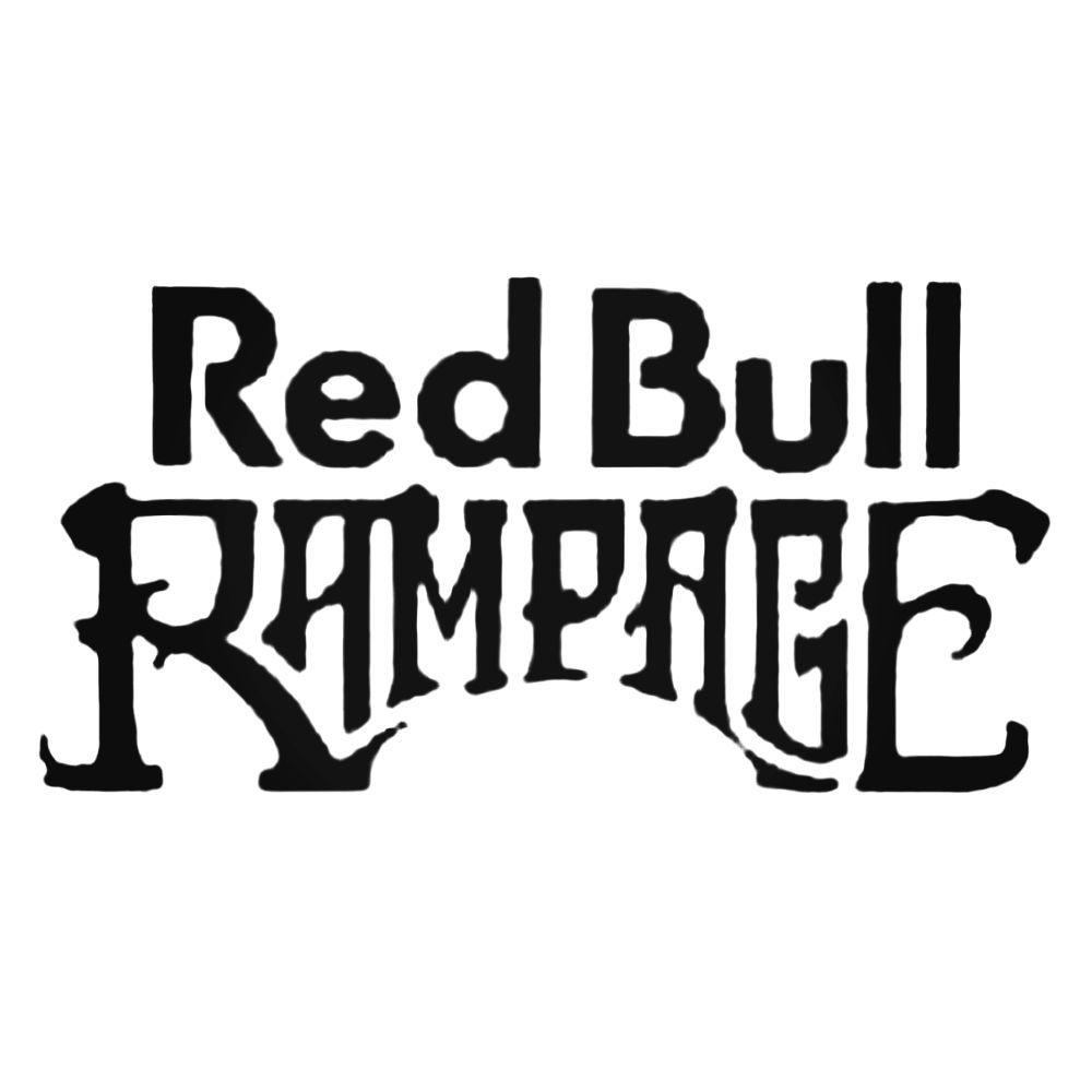 Black White and Red Bull Logo - Red Bull Rampage Logo Decal Sticker