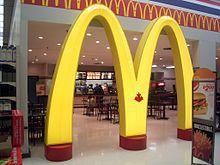 Red Square White Arch Logo - Golden Arches