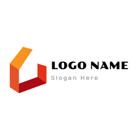 Red Square White Arch Logo - Free 3D Logo Designs. DesignEvo Logo Maker