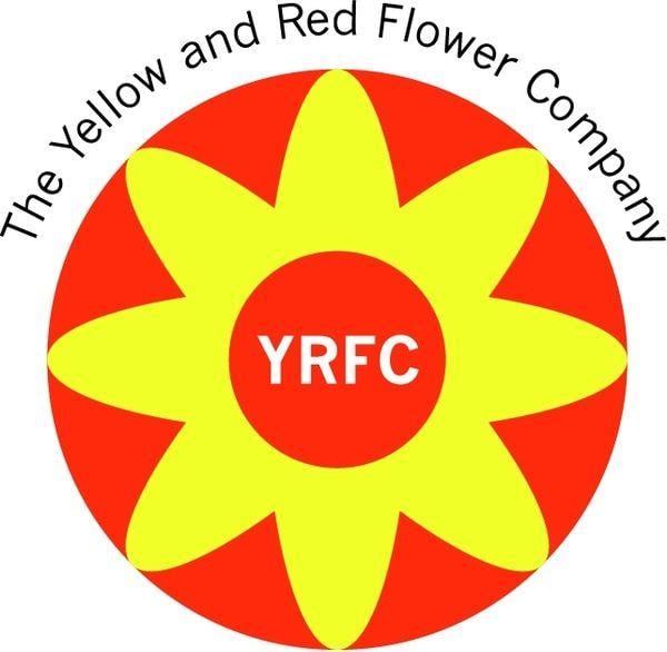 Orange Flower Company Logo - The yellow and red flower company Free vector in Encapsulated