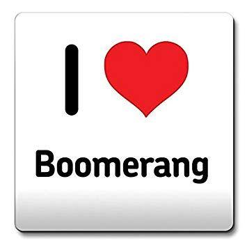 Funny Boomerang Logo - I Love Boomerang Coaster Heart Gift Idea Christmas Funny Coffee