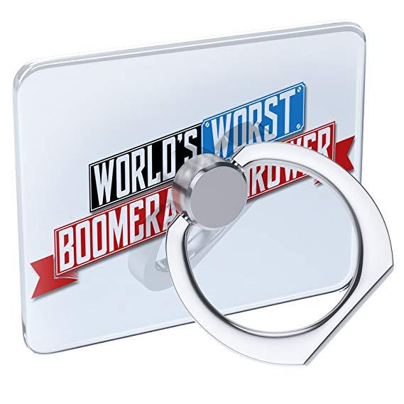 Funny Boomerang Logo - Amazon.com: Cell Phone Ring Holder Funny Worlds worst Boomerang ...