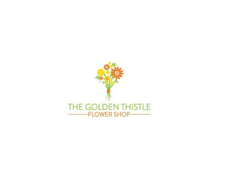 Orange Flower Company Logo - Elegant, Traditional, Florist Logo Design for The Golden Thistle ...