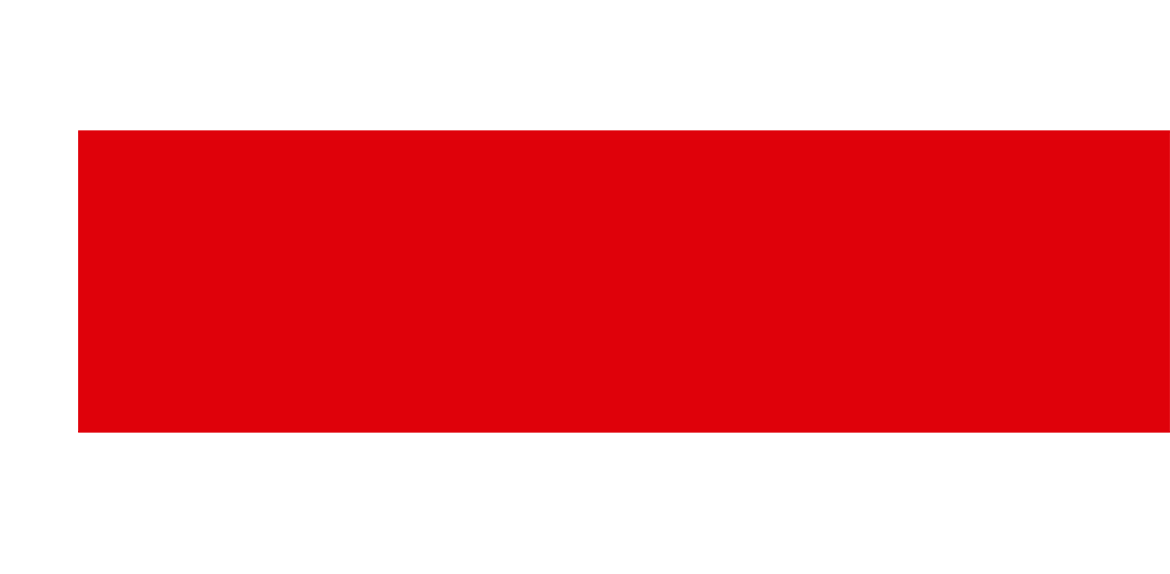 red rectangle with white triangle